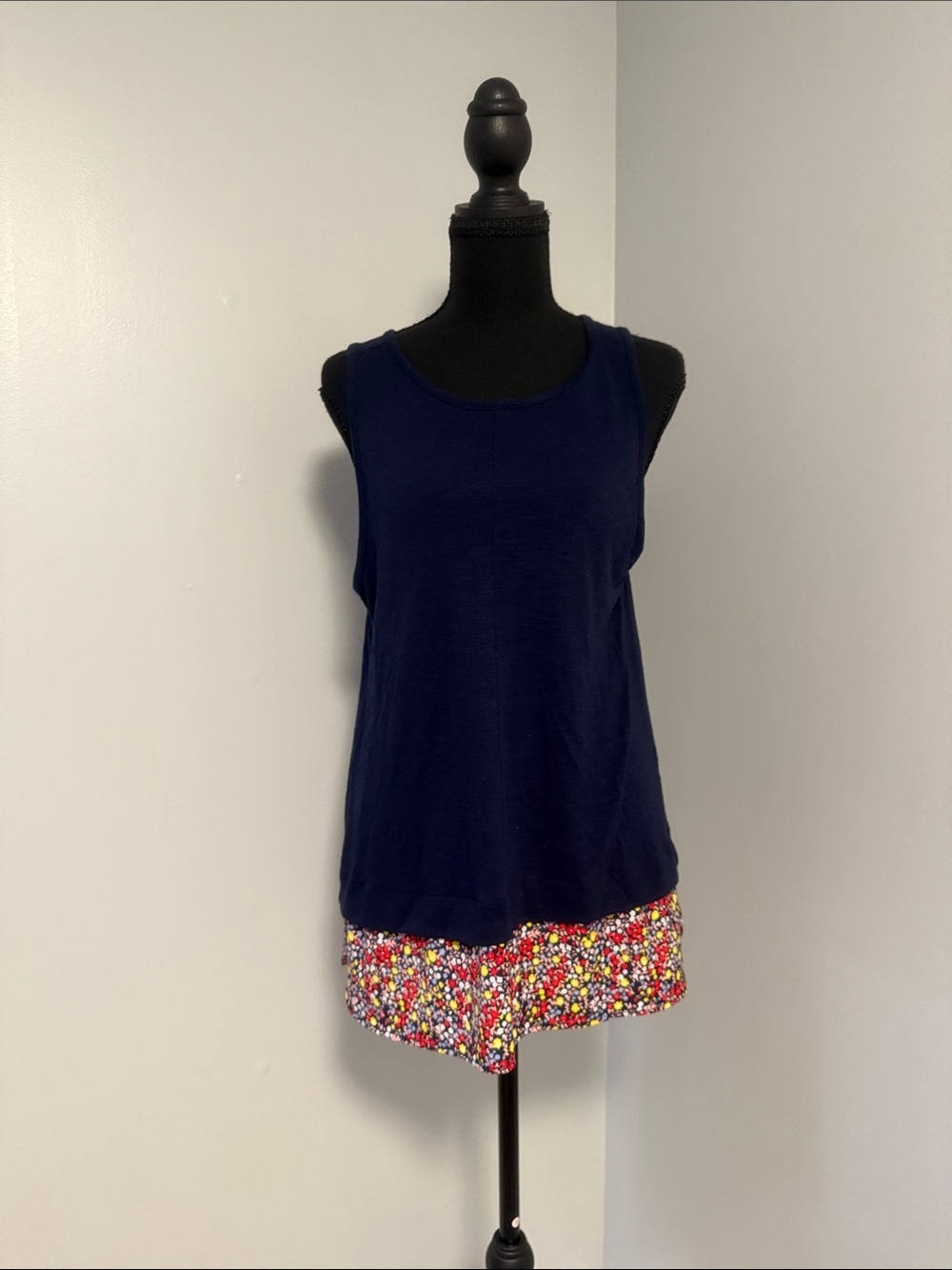 J. Crew Navy Scoop Neck Tank